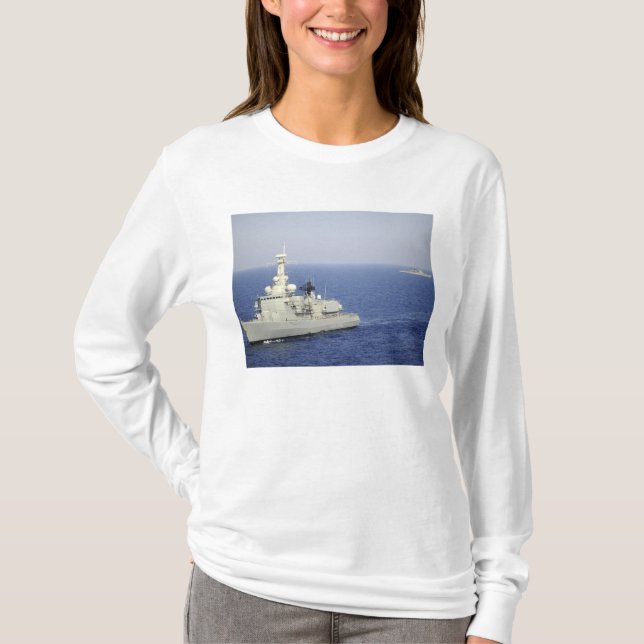 Camiseta Fragmentação do marinho português NRP Bartolomeu D (Frente)
