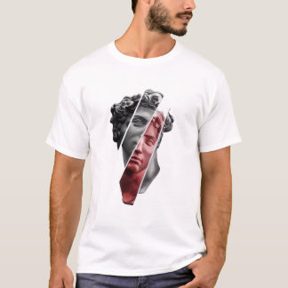 Camiseta Fragmented Portrait Tee – Modern Abstract Aestheti
