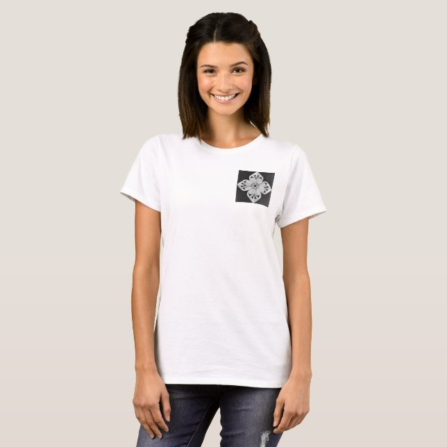 Camiseta Fragmento Solar abstrato Geométrico  (Frente Completa)