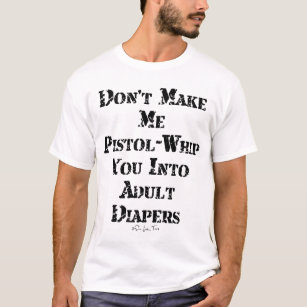 Camiseta Fraldas do adulto do Pistola-Chicote