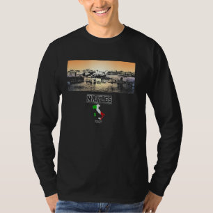 Camiseta fraldas itália Vacinação Skyline Souvenir