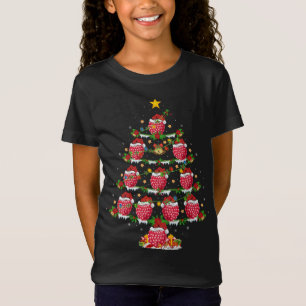 Camiseta Framboesa Fruta Lover Xmas Iluminação Framboesa
