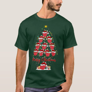 Camiseta Framboesa Fruta Xmas Papais noeis Correspondentes
