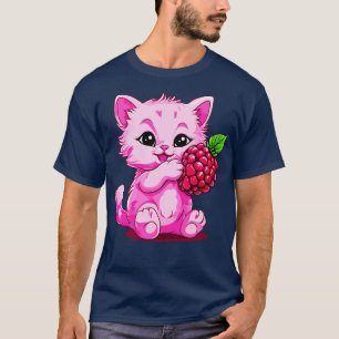 Camiseta framboesa gato rosa gatinho rosa 1