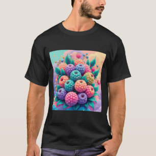 Camiseta Framboesas coloridas