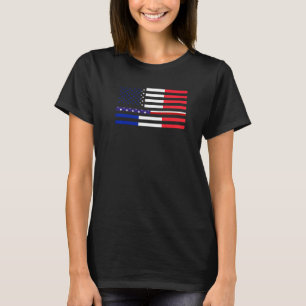 Camiseta França americana França francesa