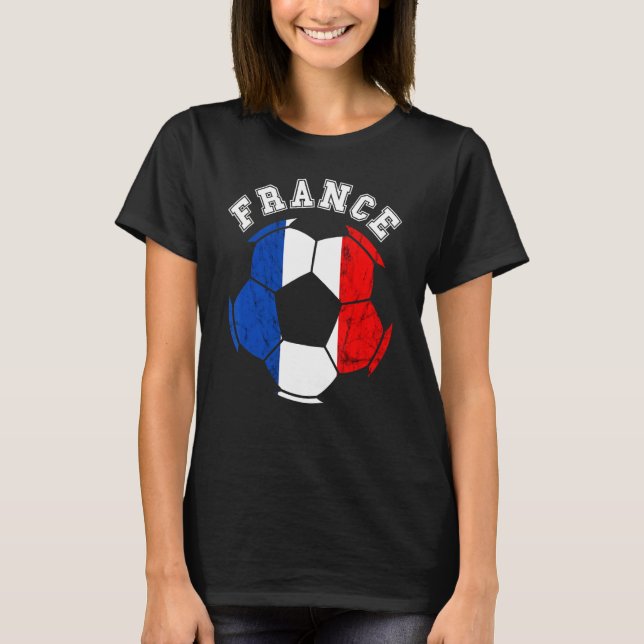 Camiseta França Ball França Equipe de futebol França Bandei (Frente)