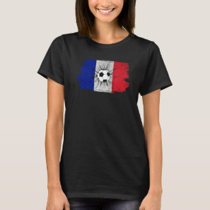Camiseta França Bandeira Futebol Futebol Futebol Fã Francês