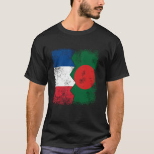 Camiseta França Bangladesh Flagres Half BENGALI Raízes Fran