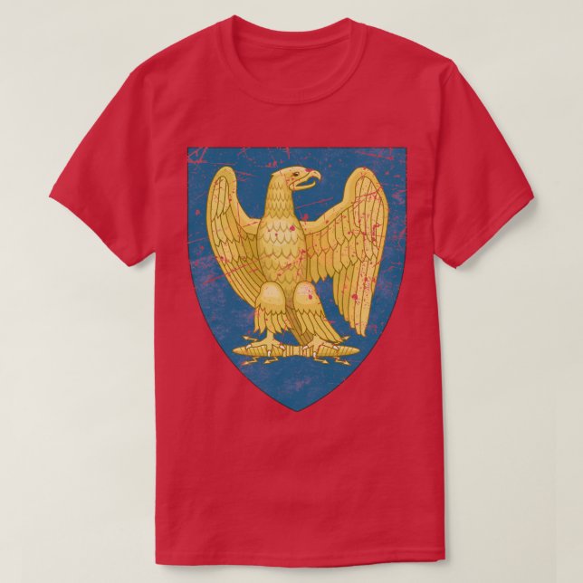 Camiseta França Casaco de Braços Napoleão (Frente do Design)