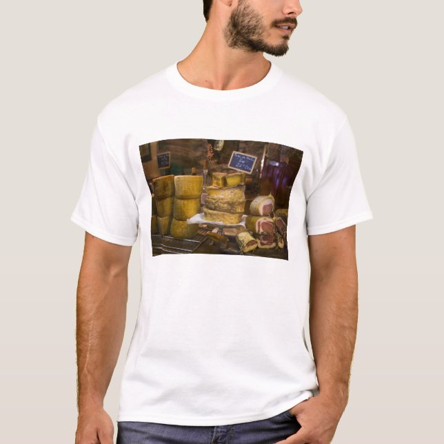 Camiseta França, Córsega. Queijos locais e charcuterias (Frente)