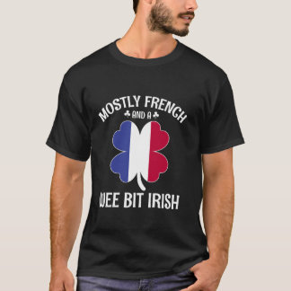 Camiseta França Dia de São Patrício Principalmente Francês