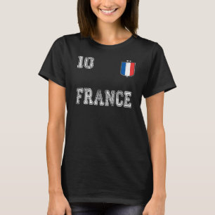 Camiseta França Dia do Jogo do Futebol em França 2022