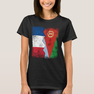 Camiseta França Eritreia Flagres Metade das Raízes Francesa