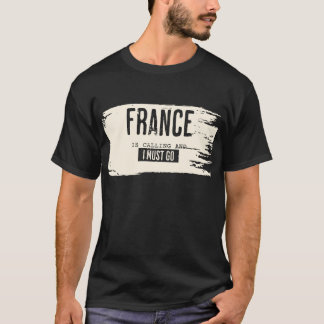 CAMISETA FRANÇA ESTÁ LIGANDO E EU TENHO QUE IR CAMINHAR