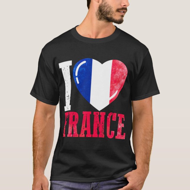 Camiseta França eu amo França (Frente)