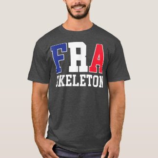 Camiseta França Flag Musher França FRA Skeleton 