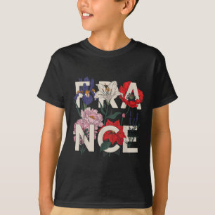 Camiseta França Flores Botânica Souvenir Ga Botânica France