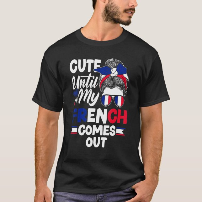 Camiseta França França França França Flag Cute Até Minha Fr (Frente)