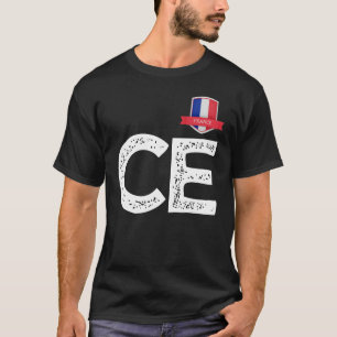 Camiseta França França França - Sinalizador Humano - Letra
