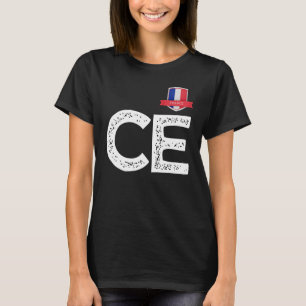 Camiseta França França França - Sinalizador Humano - Letra