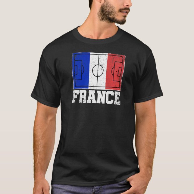 Camiseta França Futebol Campo Campo Bandeira Orgulho Francê (Frente)