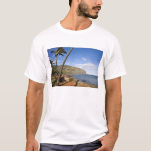 Camiseta França, Ilha da Reunião, St-Denis, vista de La