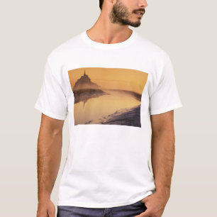 Camiseta FRANÇA, Normandia Mont St. Michel. Luz da Manhã