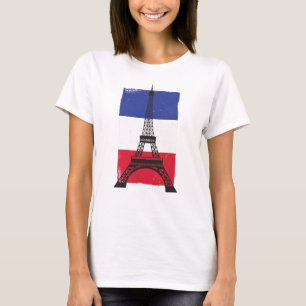 Camiseta França Paris Bandeira francesa