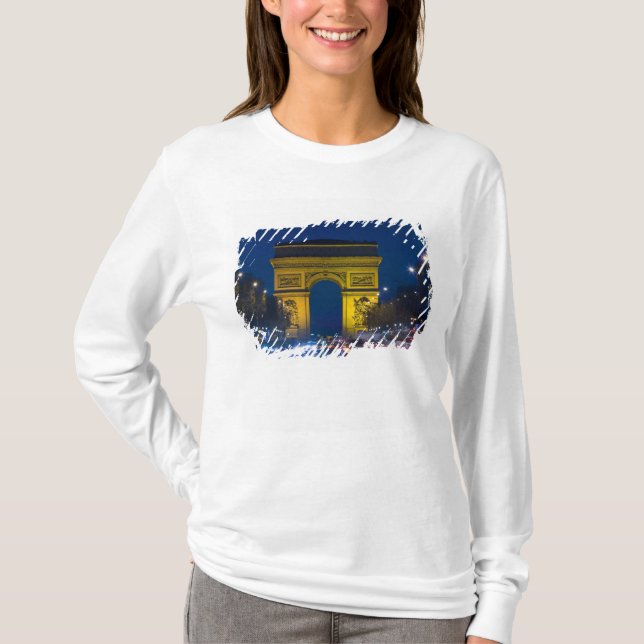Camiseta França, Paris. O Arco do Triunfo e o (Frente)
