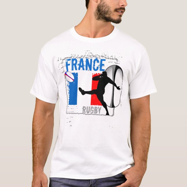 Camiseta França Rugby T-Shirt Kick (Frente)