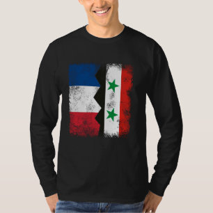 Camiseta França Síria Sinaliza Metade das Raízes Francesas