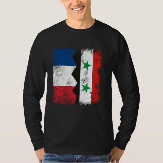 Camiseta França Síria Sinaliza Metade das Raízes Francesas 