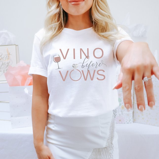 Camiseta FRANCA Wine Vino Antes da Bachelorette de Vows (Criador carregado)