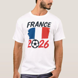 Camiseta France 2026 Soccer Fan Design Flag Colors