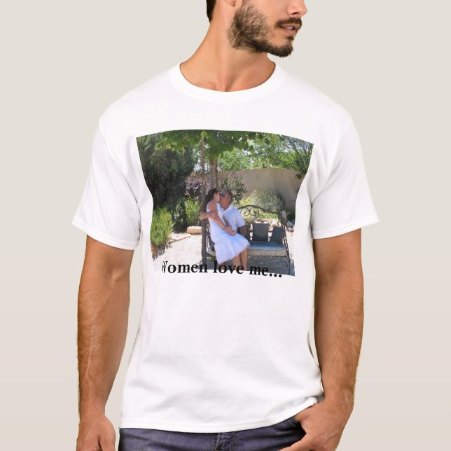 Camiseta France ajustou 2 040, mulheres ama-me… (Frente)