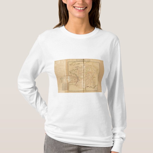 Camiseta France e departamentos (Frente)