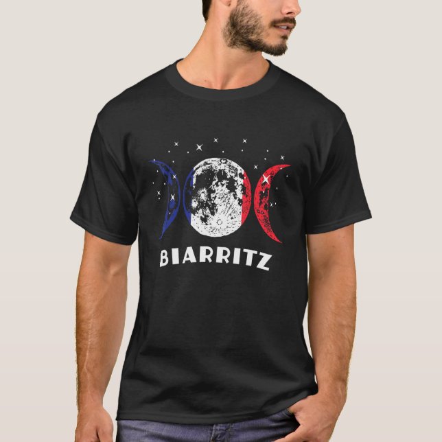 Camiseta France Flag Biarritz City (Frente)