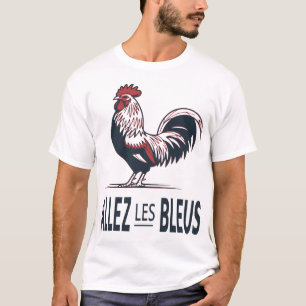 Camiseta France Football Allez Les Bleus Galo