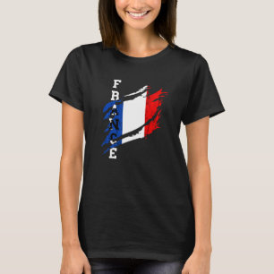 Camiseta France Heroic Vintage França Bandeira Raízes Franc