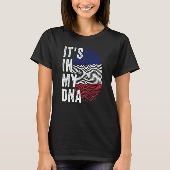Camiseta France It's In My DNA Cute French Fingerprint Fran (Frente)