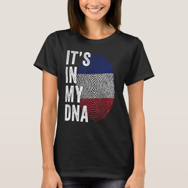 Camiseta France It's In My DNA Cute French Fingerprint Fran (Frente)