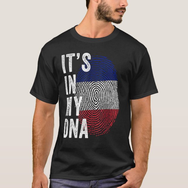 Camiseta France It's In My DNA Cute French Fingerprint Fran (Frente)