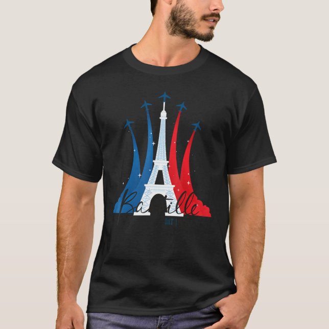 Camiseta France National Celebration Bastille Day (Frente)