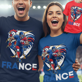 Camiseta France National Gridiron Football Dynamic Rooster 