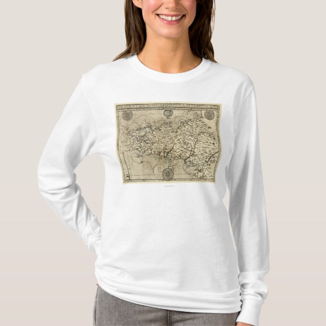 Camiseta FrancePanoramic MapFrance (Frente)