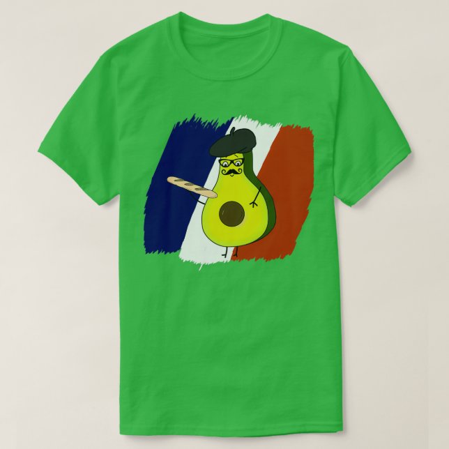 Camiseta francês Avocado (Frente do Design)