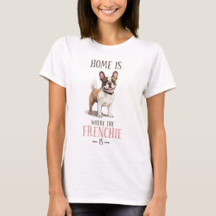 Camiseta Francês Buldogue Bonito Francês Francês Engraçado 