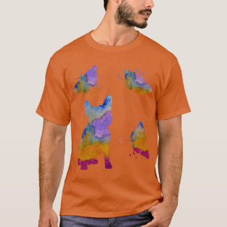 Camiseta Francês Bulldog Art Frenchie Dog Butterflies Art