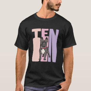 Camiseta Francês Bulldog Francês, 10 anos